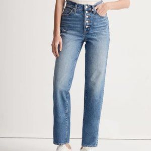 Vintage Straight Jean in Becker Wash: Button-Front Edition
